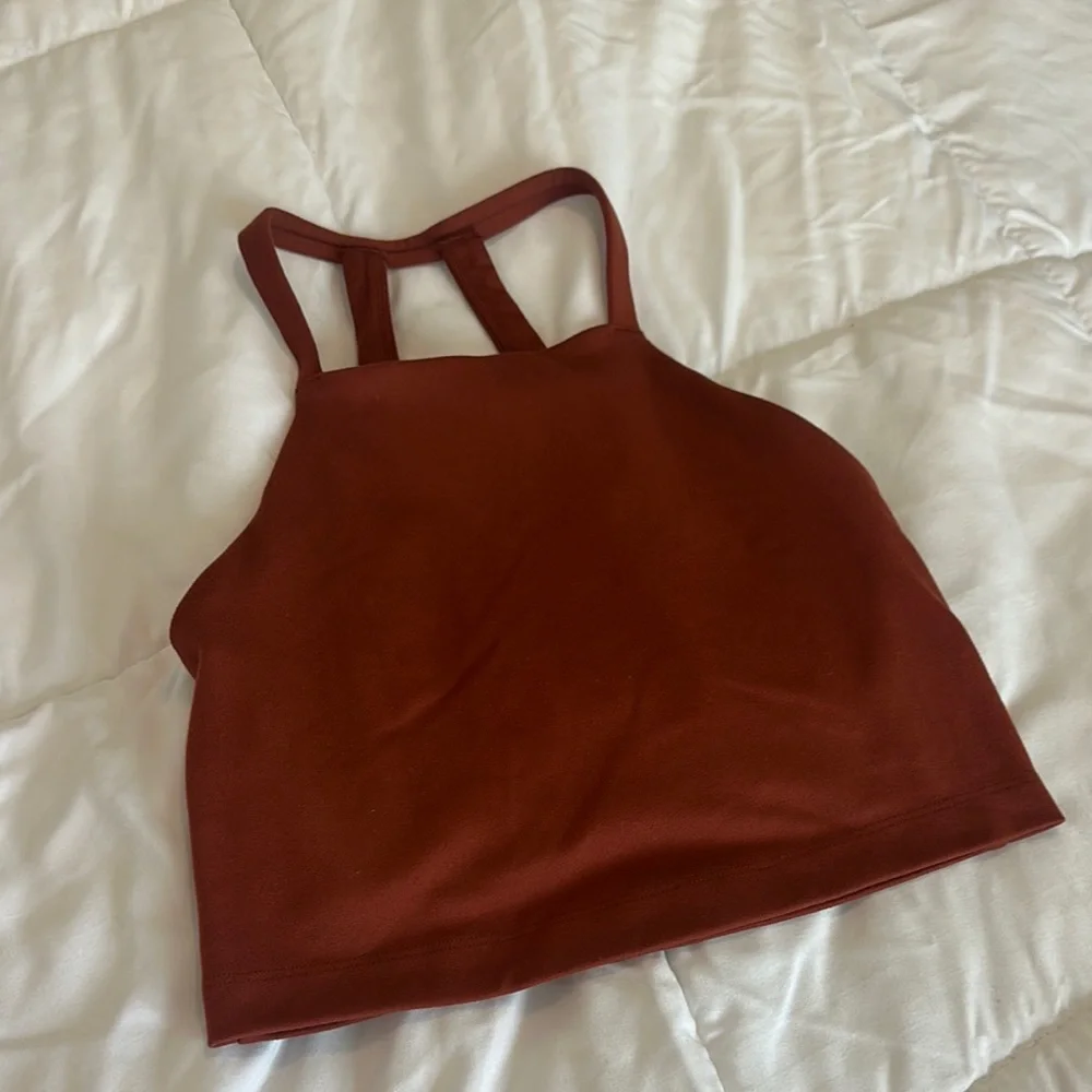 Gilly Hicks Rust Halter bra Top
